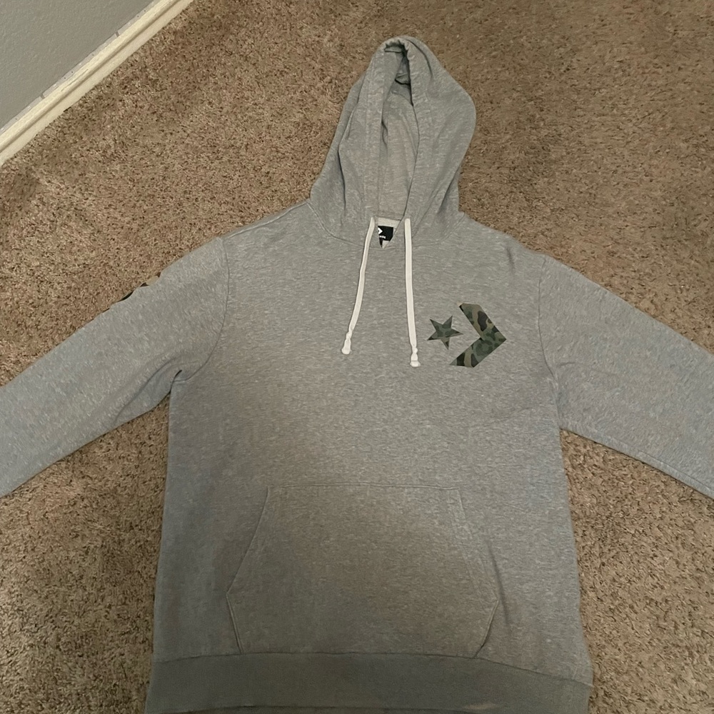 Converse Men's Graphic Camo Print Logo Hoodie
